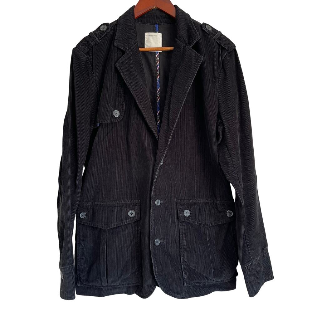 Life After Denim Life/After/Denim Men’s Black Corduroy Jacket 100% Cotton Medium
